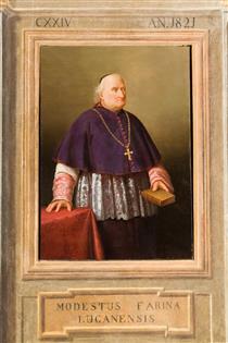 Portrait of the Bishop Modesto Farina - Antonio Paoletti