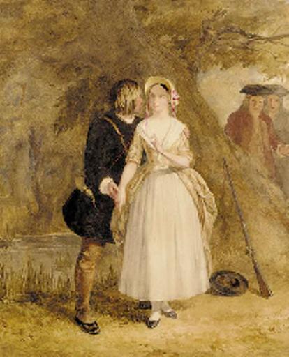 The courtship of Miles Standish, c.1858 - Джон Абсолон