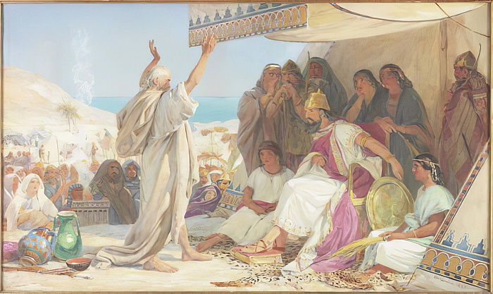 Elijah Before King Ahab - John Absolon
