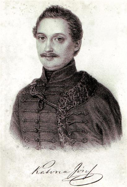 József Katona, Hungarian writer - Miklós Barabás