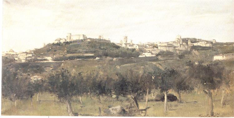 Panorama of upper Bergamo, 1929 - Romualdo Locatelli