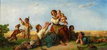 Joy of harvest - Theodor Leopold Weller