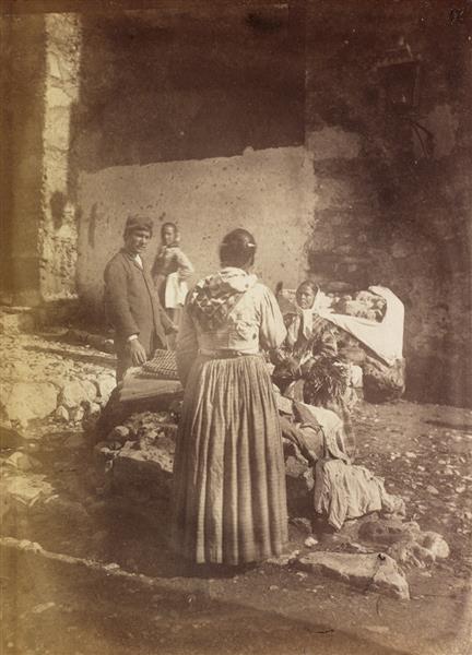 People dressed in Sicilian costume, c.1890 - c.1899 - Giuseppe Bruno