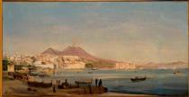 Naples from the coast of Chiaia - Ипполито Каффи