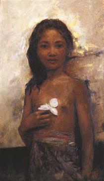 Portrait of a Young Girl - Romualdo Locatelli