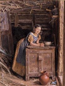 A rustic beauty - William Henry Hunt