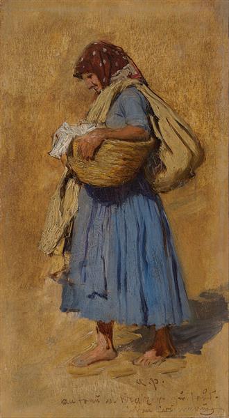 A Farmer’s Wife Blowing her Nose, c.1870 - 1875 - Август фон Петтенкофен