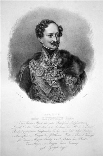 Adam Graf Reviczky von Revisnye, c.1840 - Johann Baptist Clarot