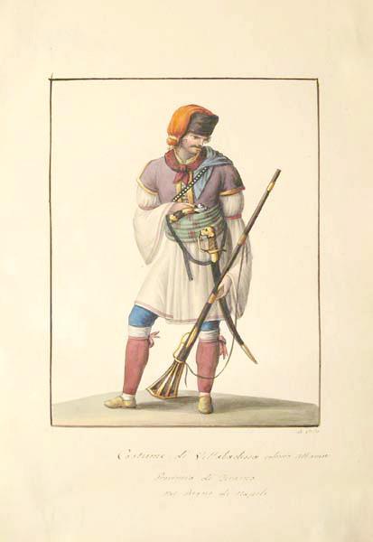 Male costume of Villabadessa Albanian colony (Province of Teramo in the Kingdom of Naples), 1820 - Michela De Vito