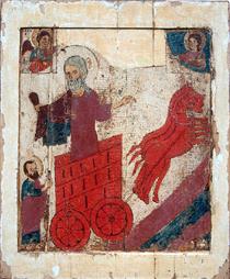 The Ascent of Prophet Elijah - Православные Иконы