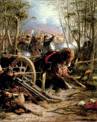 Attack of the cuirassier at Solferino, 1859 - Adolphe Yvon
