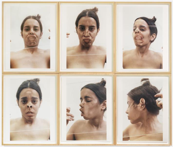 Untitled (Glass on Body Imprints), "Face", 1972 - Ана Мендьета
