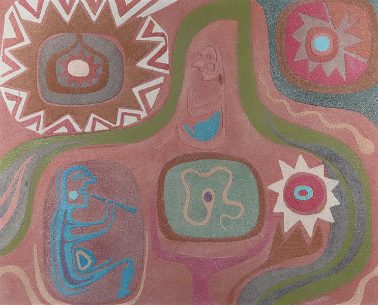 Ancient Hohokam Symbols, c.1972 - David Chethlahe Paladin