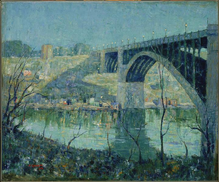 Spring Night, Harlem River, 1913 - Эрнест Лоусон