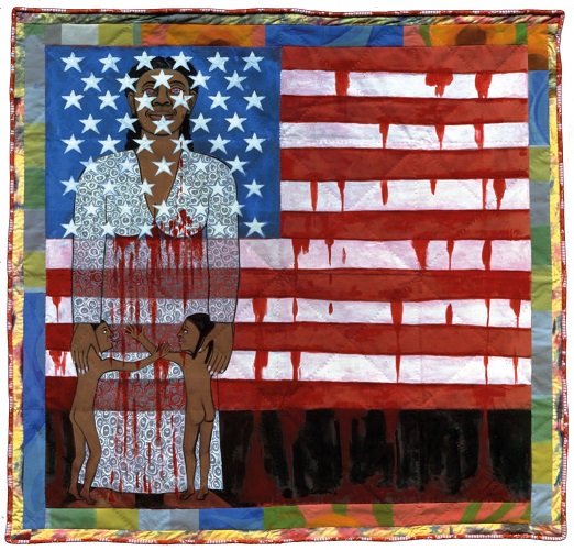 The Flag is Bleeding #2 (American Collection #6), 1997 - Faith Ringgold