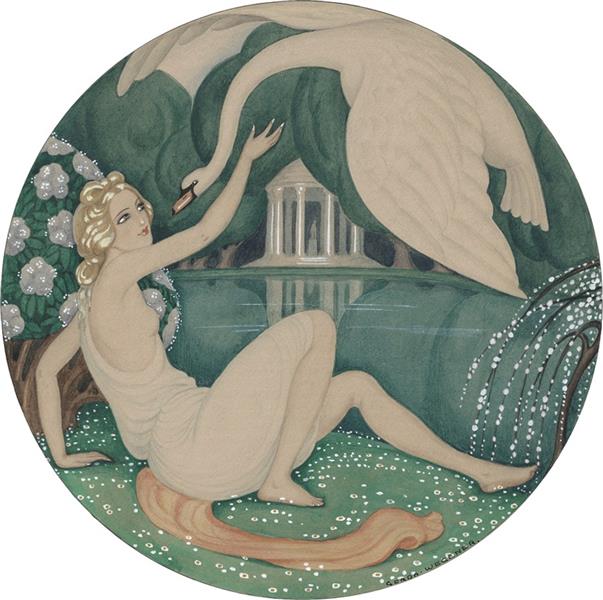 Leda and the Swan, 1925 - Герда Вегенер