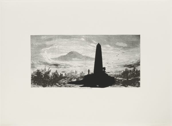 Lost Mountain at Sunrise from Harper’s Pictorial History of the Civil War (Annotated), 2005 - Kara Walker