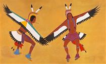 Two Eagle Dancers - Stephen Mopope