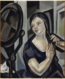 Mujer Peinándose - Мария Бланшар