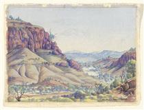 Біля ущелини Ормістон, хребти Західний МакДоннелл, Центральна Австралія - Альберт Наматьїра