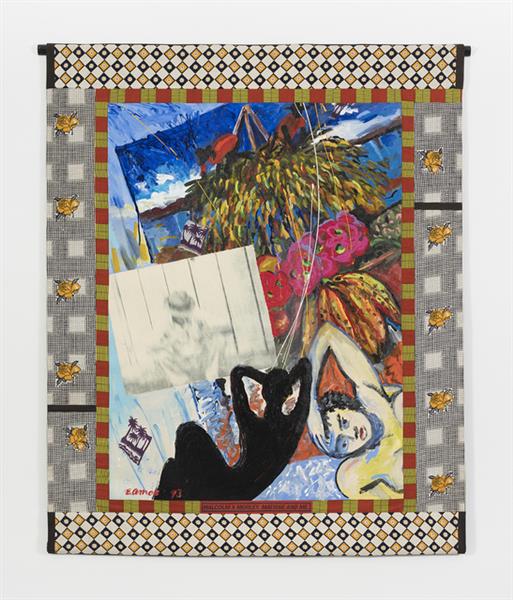 Malcom X, Morley, Matisse and Me, 1993 - Emma Amos