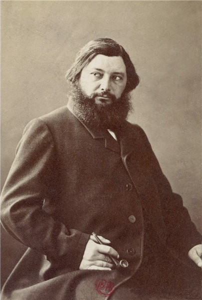 Gustave Courbet, c.1860 - Felix Nadar - WikiArt.org