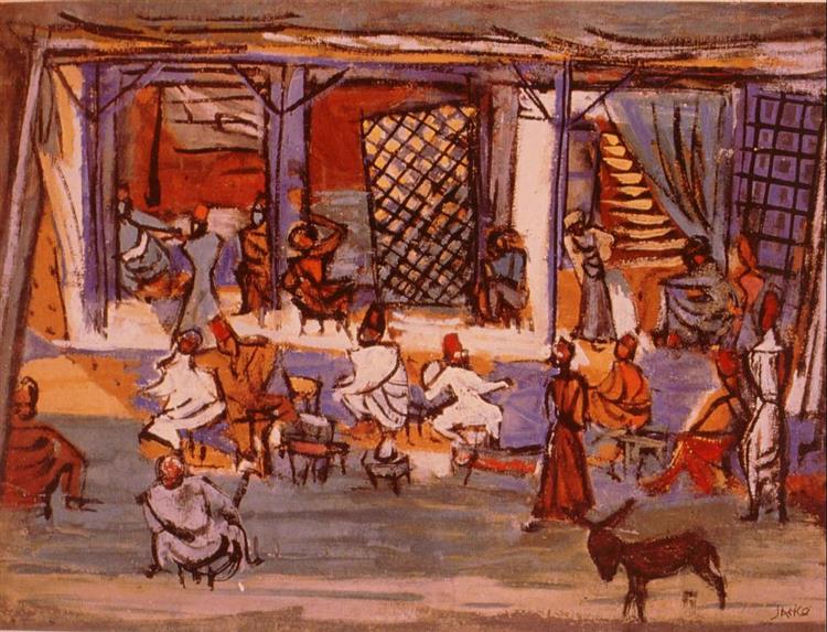 Arab Café, 1945 - Marcel Janco