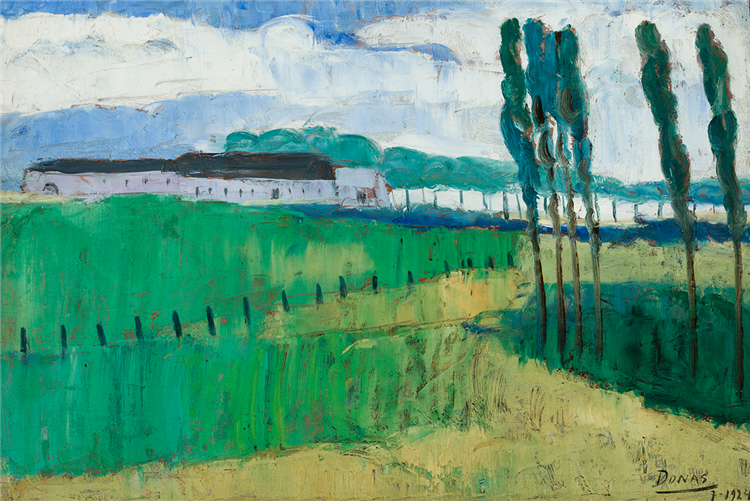 Landscape in Ittre, 1924 - Marthe Donas