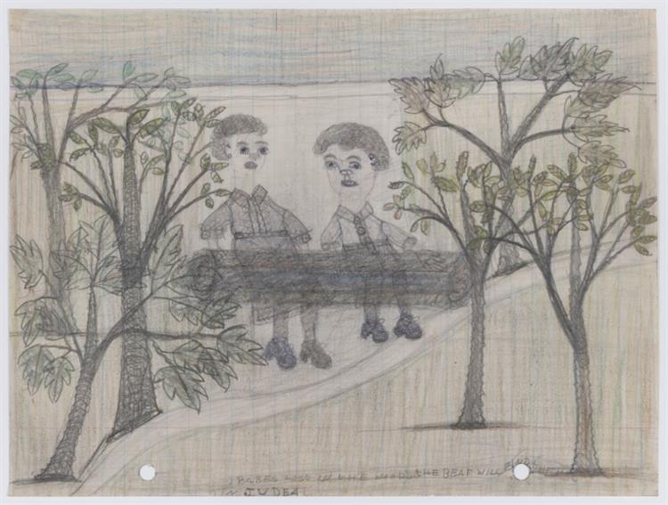 Untitled (Babes Lost in the Woods the Bear Will Find Them in Judea), c.1940 - Pearl Blauvelt