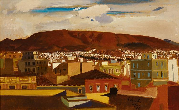 View of Athens, 1966 - Spyros Vassiliou