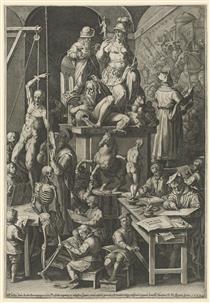 Allegory of the Arts - Cornelis Cort