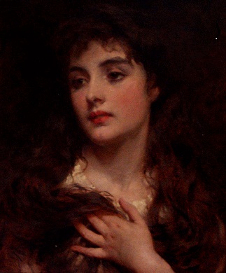 Portrait of a girl, c.1890 - George Elgar Hicks