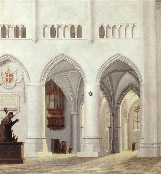 Interior of the Church of St Bavo at Haarlem, 1630 - Pieter Saenredam
