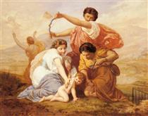 Bacchus and Anacreon love - Jean-Leon Gerome - WikiArt.org