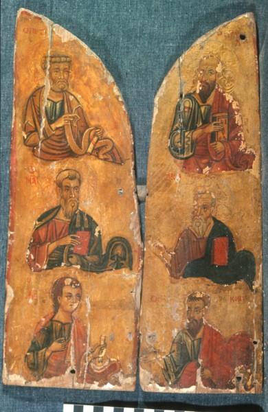 Six saints, 1250 - Orthodox Icons
