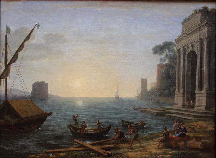 A Seaport at Sunrise, 1674 - Claude Lorrain