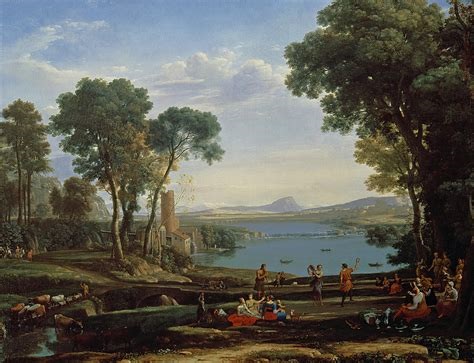 Landscape With The Marriage Of Isaac And Rebekah, 1648 - 克勞德．熱萊