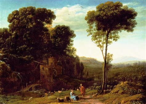 Pastoral Landscape with a Mill, 1634 - Claude Lorrain