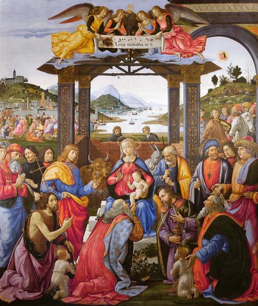 Adoración de los Reyes Magos, 1488 - Domenico Ghirlandaio