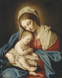 The Madonna and Child - Джованні Батіста Сальві