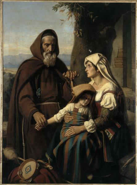 The doctor capuchin, 1860 - Жан-Виктор Шнетц