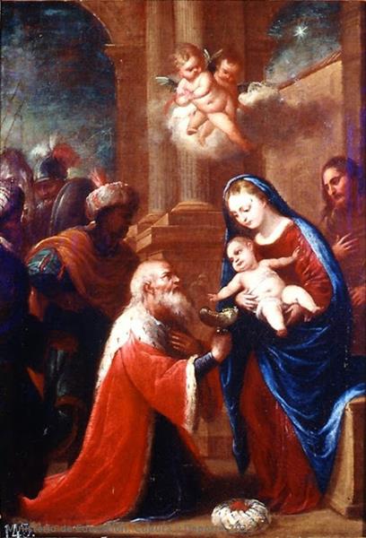 Adoration of the Magi - Pedro Atanasio Bocanegra