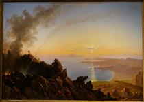View of the Bay of Naples from the crater of Vesuvius - Franz Ludwig Catel