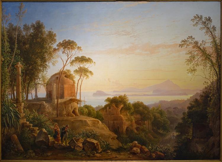 On the Gulf of Naples, 1831 - Франц Людвиг Катель