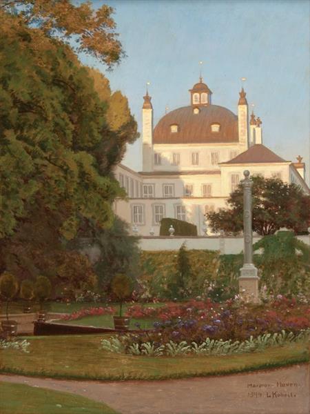 Fredensborg Palace from the Marble Garden, 1894 - Ludvig Kabell