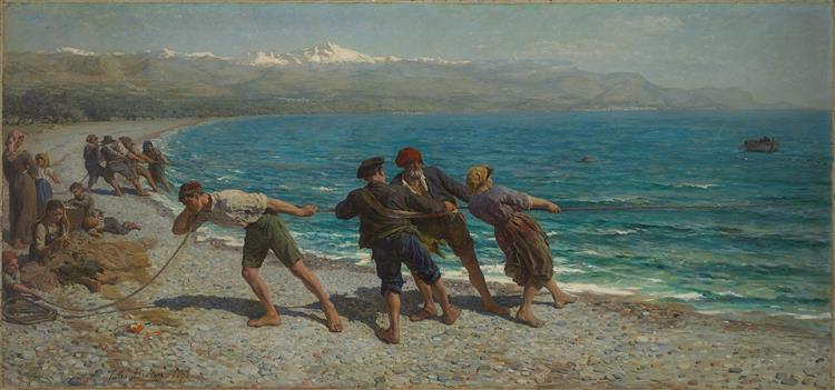 Fishermen at Menton, 1878 - Jules Breton