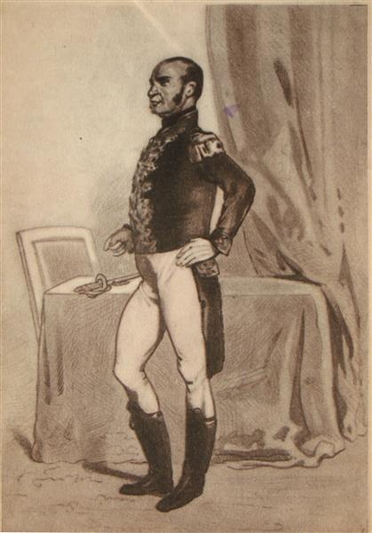 General, peer of France, Comte de Morcer in 1838, 1846 - Поль Гаварні