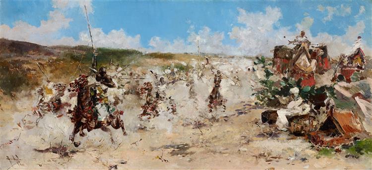 The Game of Gunpowder, c.1900 - Сальвадор Санчес Барбудо