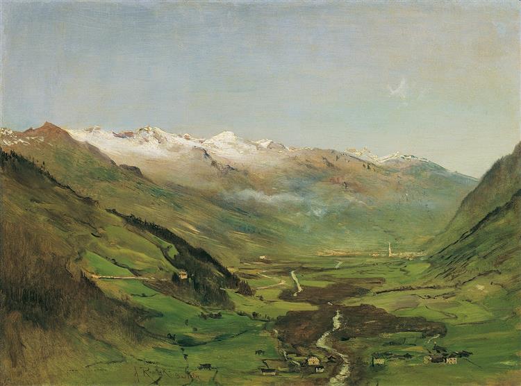 The Gastein Valley I, 1877 - Anton Romako