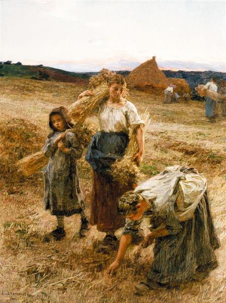 The gleaners in the evening, 1891 - Léon Augustin Lhermitte
